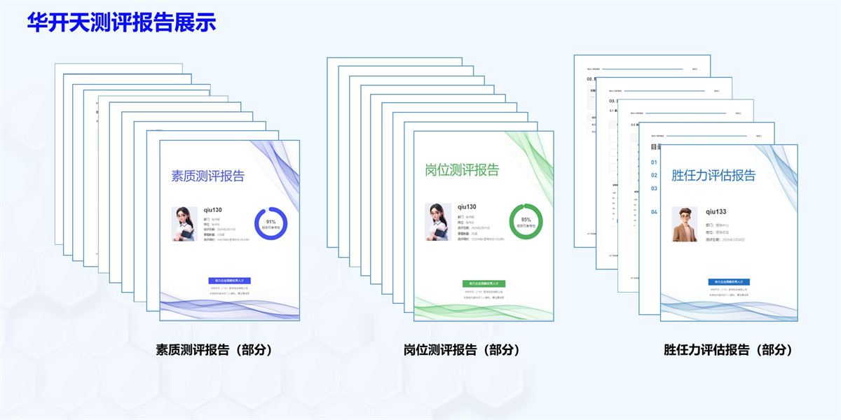 华开天测评报告展示